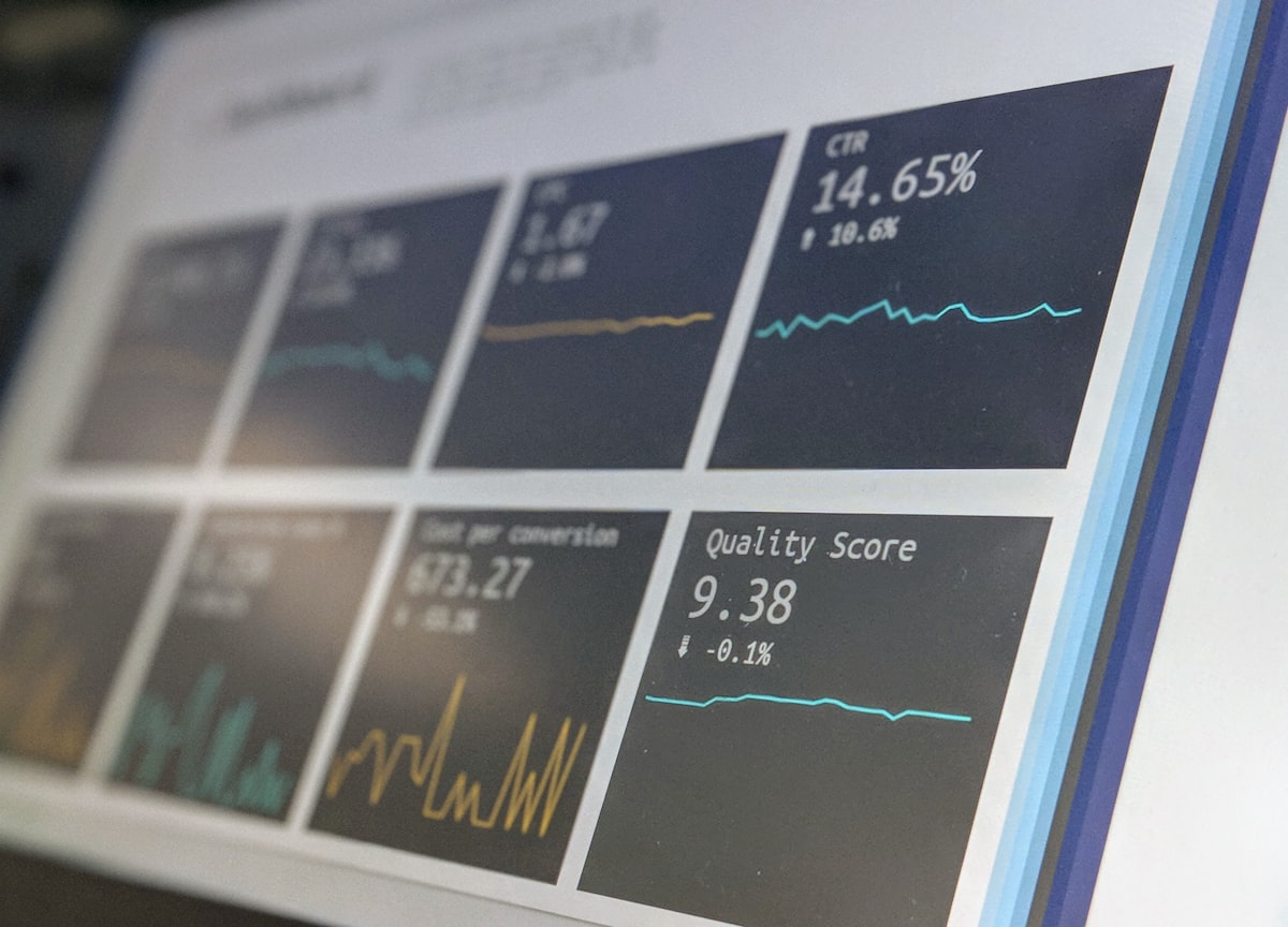 A monitoring dashboard showing performance metrics and graphs